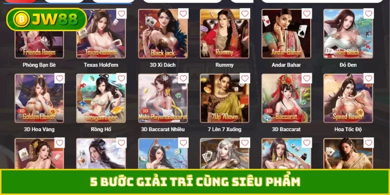 5 bước giải trí cùng siêu phẩm