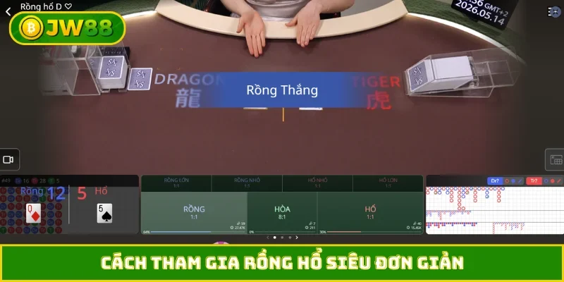Cách tham gia Rồng Hổ siêu đơn giản