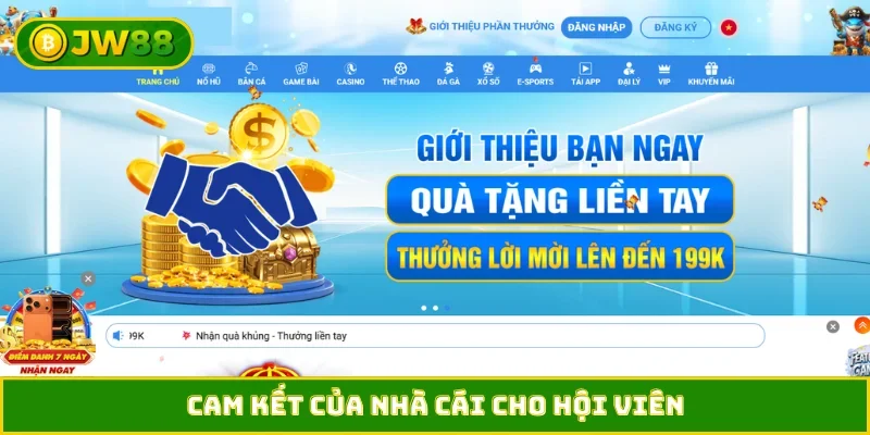 Cam kết của nhà cái cho hội viên