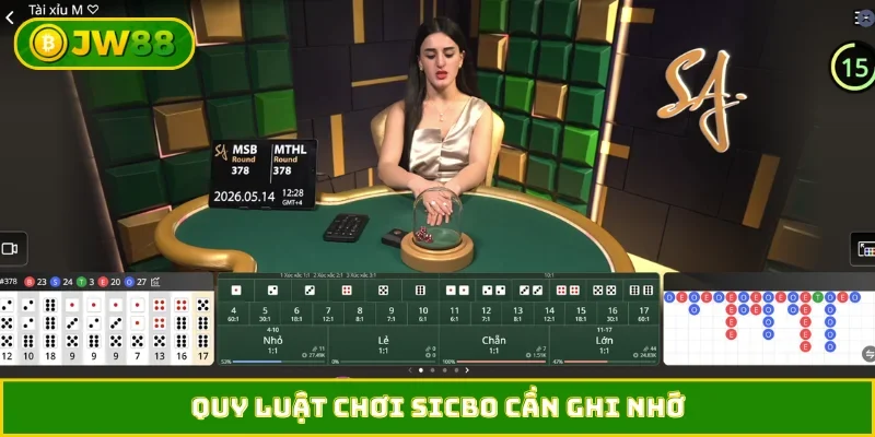 Quy luật chơi Sicbo cần ghi nhớ