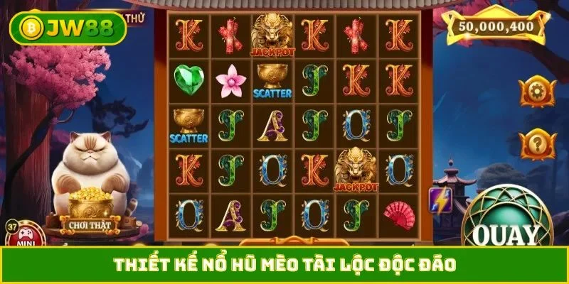 Thiết kế nổ hũ Mèo Tài Lộc độc đáo